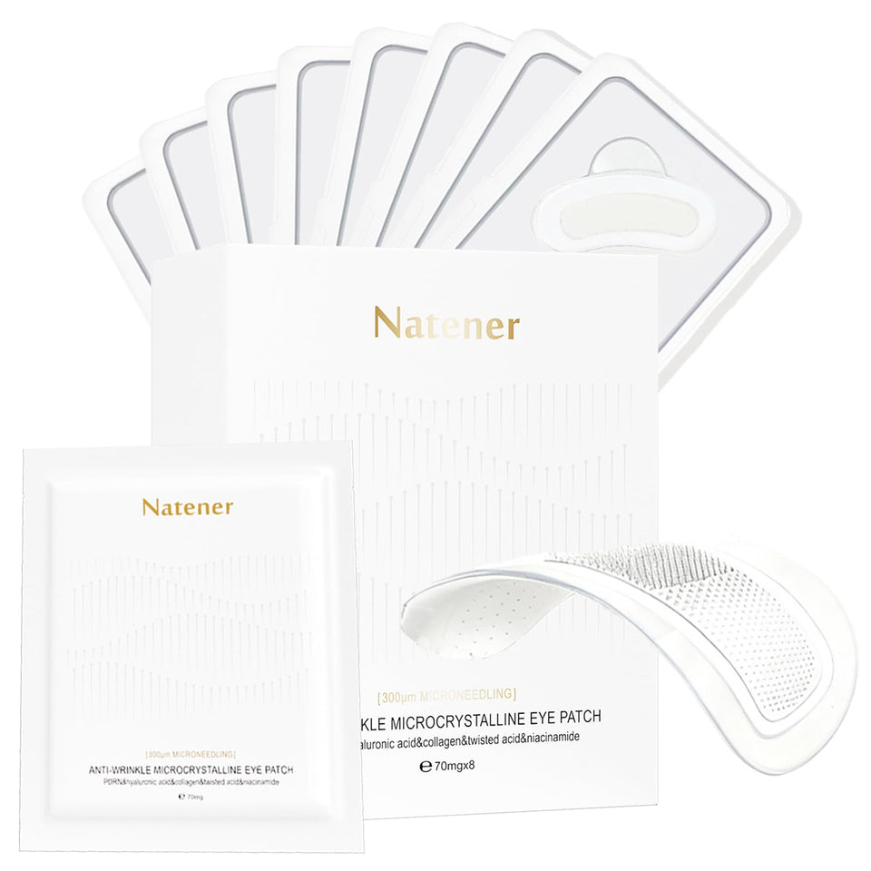 Natener front packaging showing eight pairs and product benefit of targeted eye care
