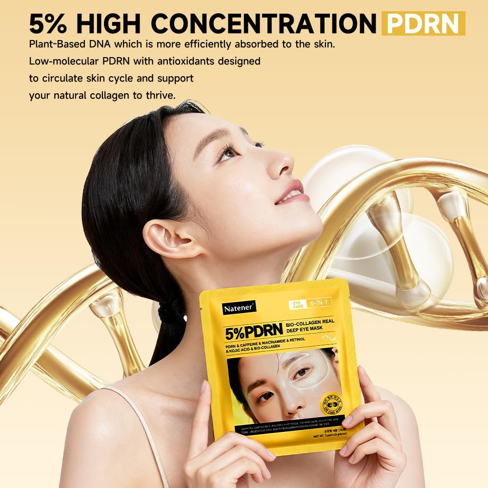 Natener label close-up listing actives like PDRN and niacinamide