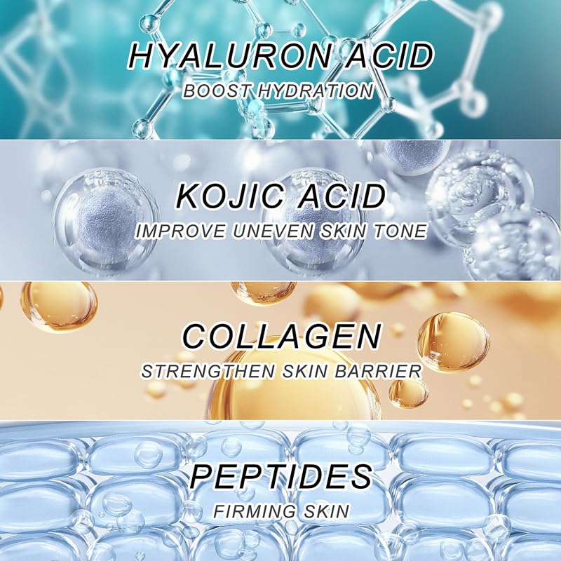 Natener ingredients visual tiles featuring PDRN and vitamin C for brightening benefit