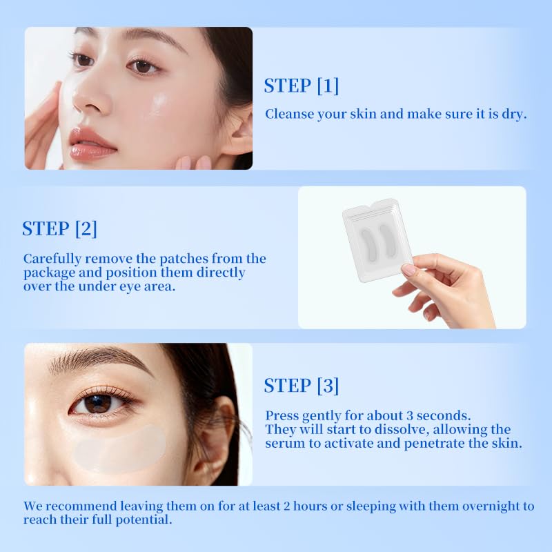 Natener patch beside ruler showing precise size for under-eye contour fit