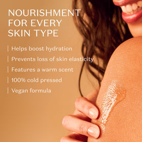 NATIVA SPA close-up label detail highlighting quinoa enrichment as a benefit