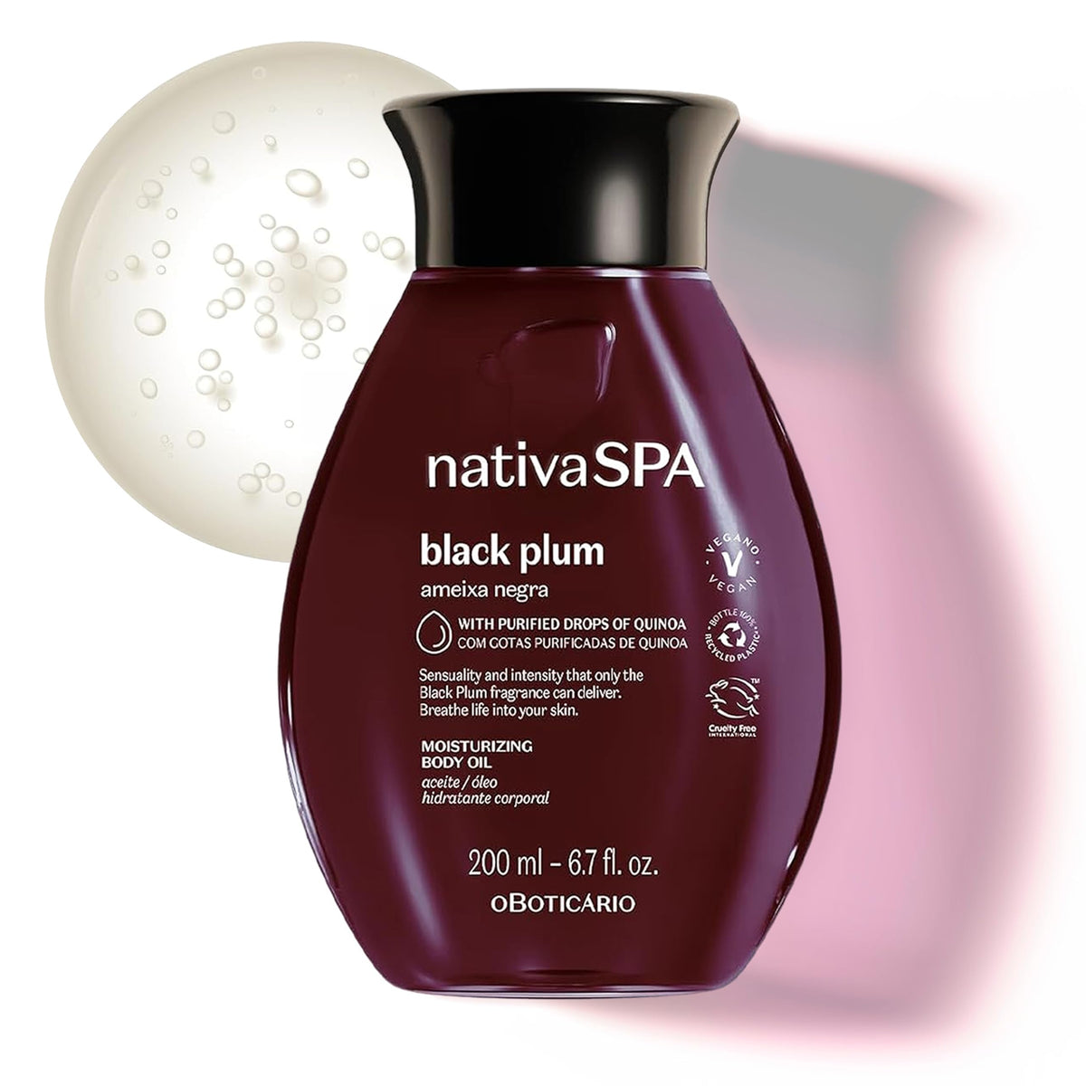 NATIVA SPA front bottle shot showing elegant packaging and fragrance benefit
