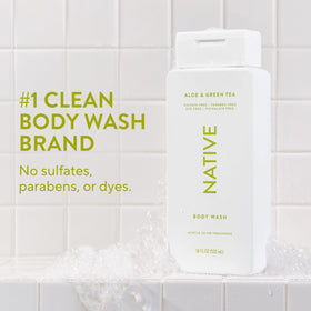 Native back label with ingredients list and clean-formula transparency benefit