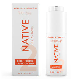 Native front bottle label showing product name and benefits