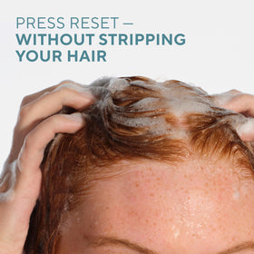 Native Cashmere & Rain conditioner creamy pour demonstrating smooth moisturizing action
