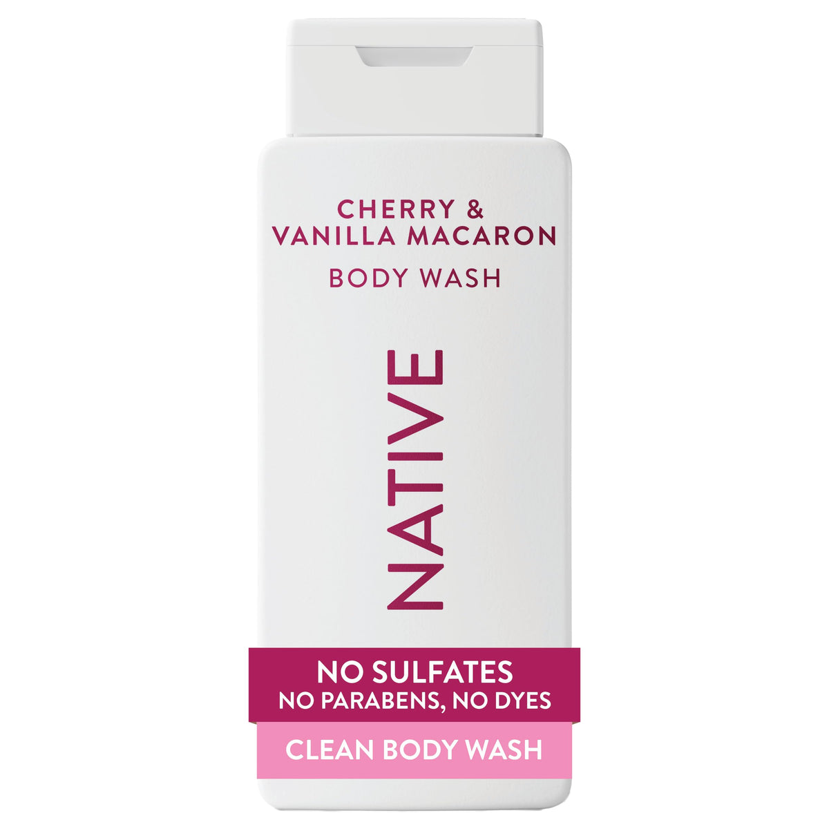 Native front packaging showing clean-label body wash for daily use