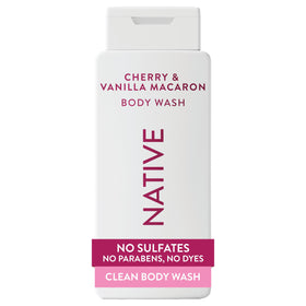 Native front packaging showing clean-label body wash for daily use