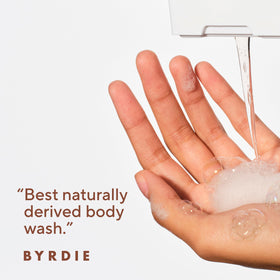 Native creamy lather texture from coconut cleansers demonstrating gentle foaming benefit