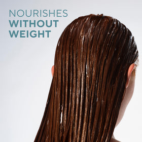 Native conditioner back label with ingredient list for transparency benefit