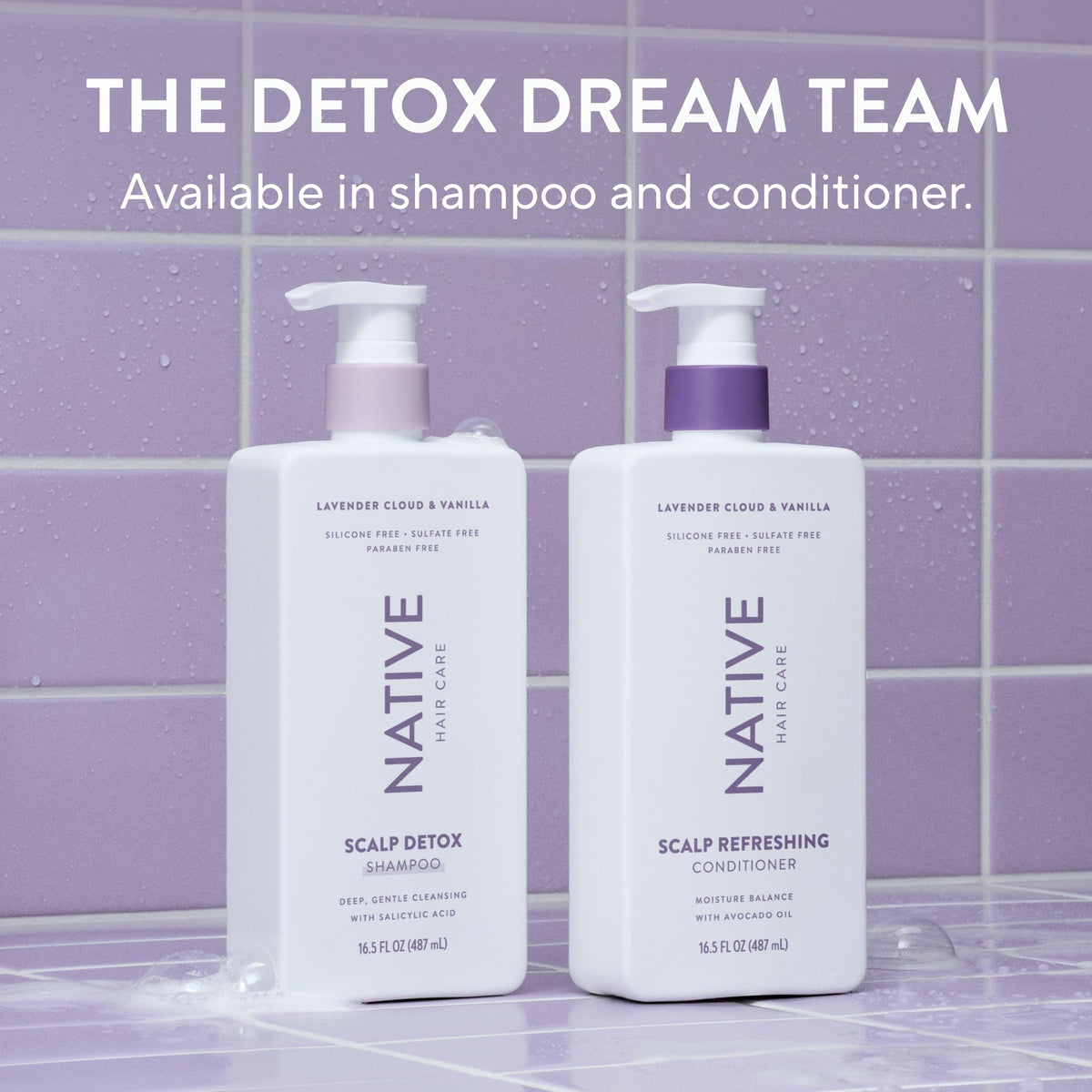 Native conditioner on bathroom shelf styled lifestyle setup for everyday self-care routine