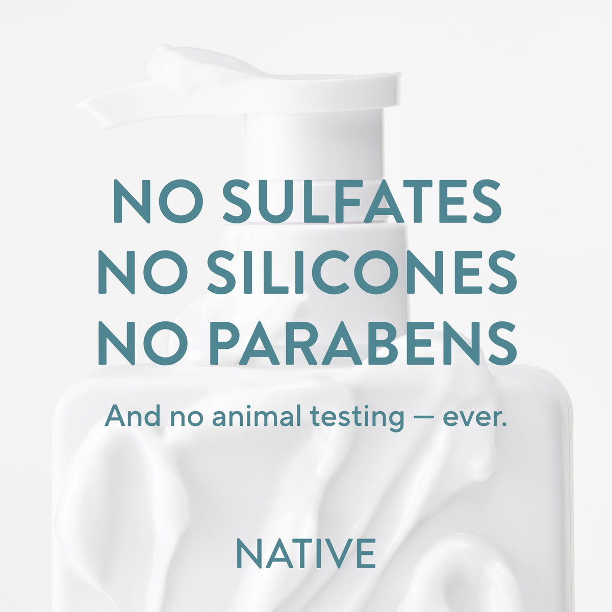 Native conditioner bottle beside matching shampoo for a complete strengthening routine