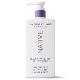 Native conditioner front bottle showing Lavender Cloud & Vanilla scent for lightweight nourishment