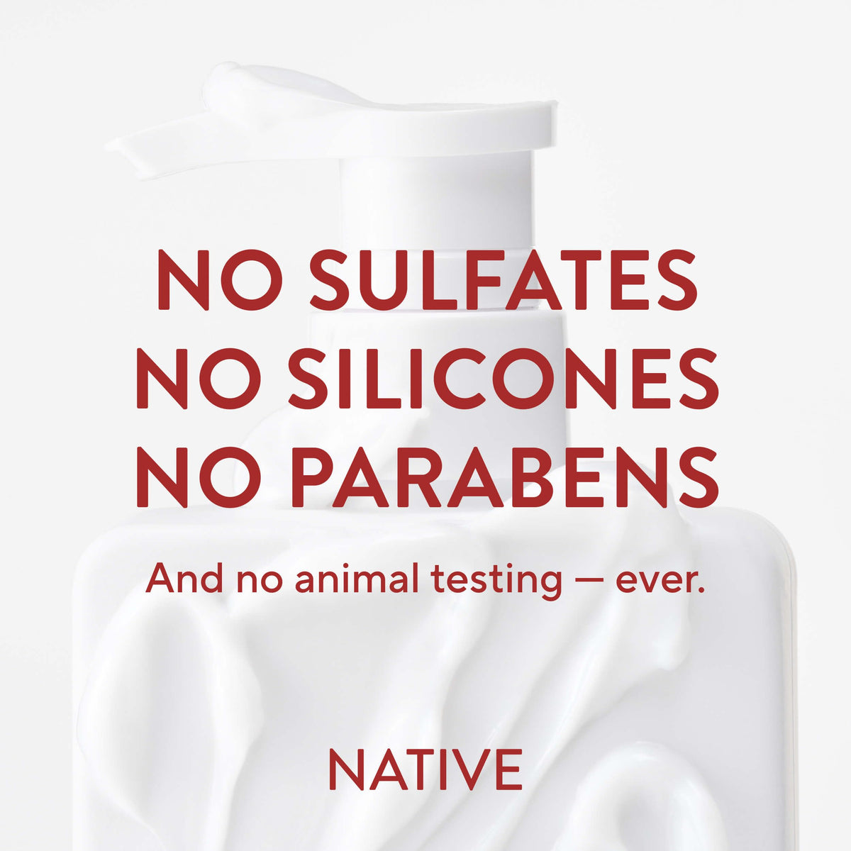 Native conditioner paired with Native shampoo showing complementary pairing and layered scent benefit