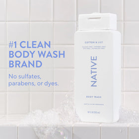 Native closeup of pump and label that highlights clean ingredients