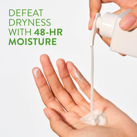 Native pump top detail for easy dispensing and mess-free application