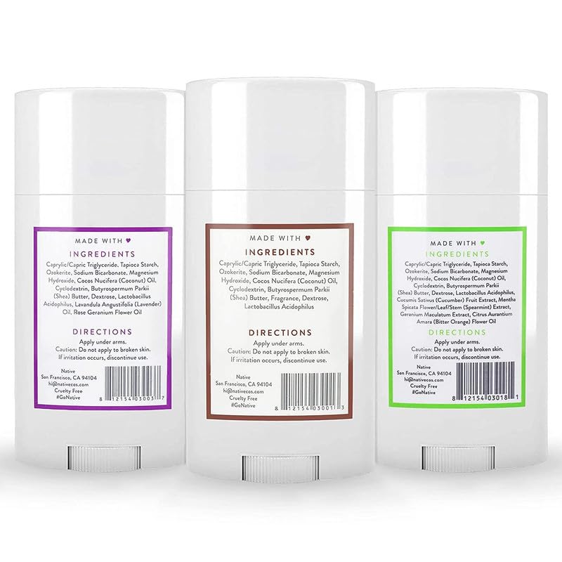 Native deodorant on a bathroom shelf with towel suggesting everyday grooming routine
