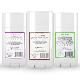 Native deodorant on a bathroom shelf with towel suggesting everyday grooming routine