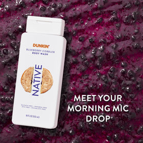 Native Dunkin Blueberry Cobbler pump action dispensing gel for easy control