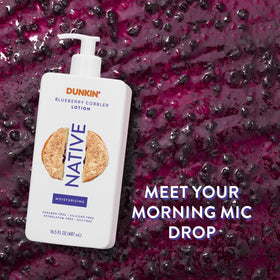 Native Blueberry Cobbler pump top closeup for easy dispensing and convenience