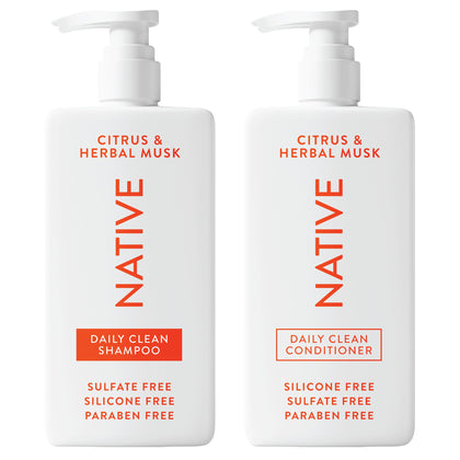 Native duo front packaging showing bottles and scent, conveying a clean routine