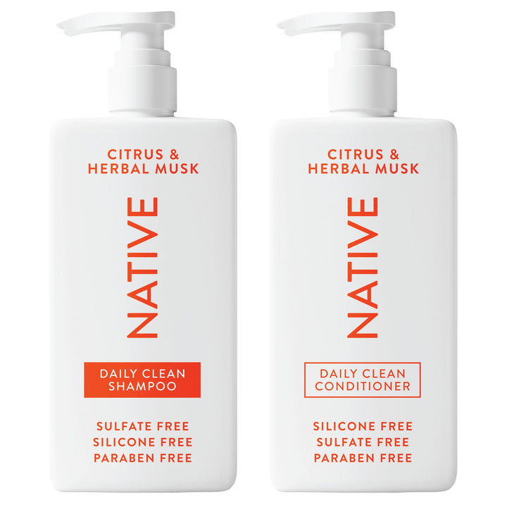 Native duo front packaging showing bottles and scent, conveying a clean routine
