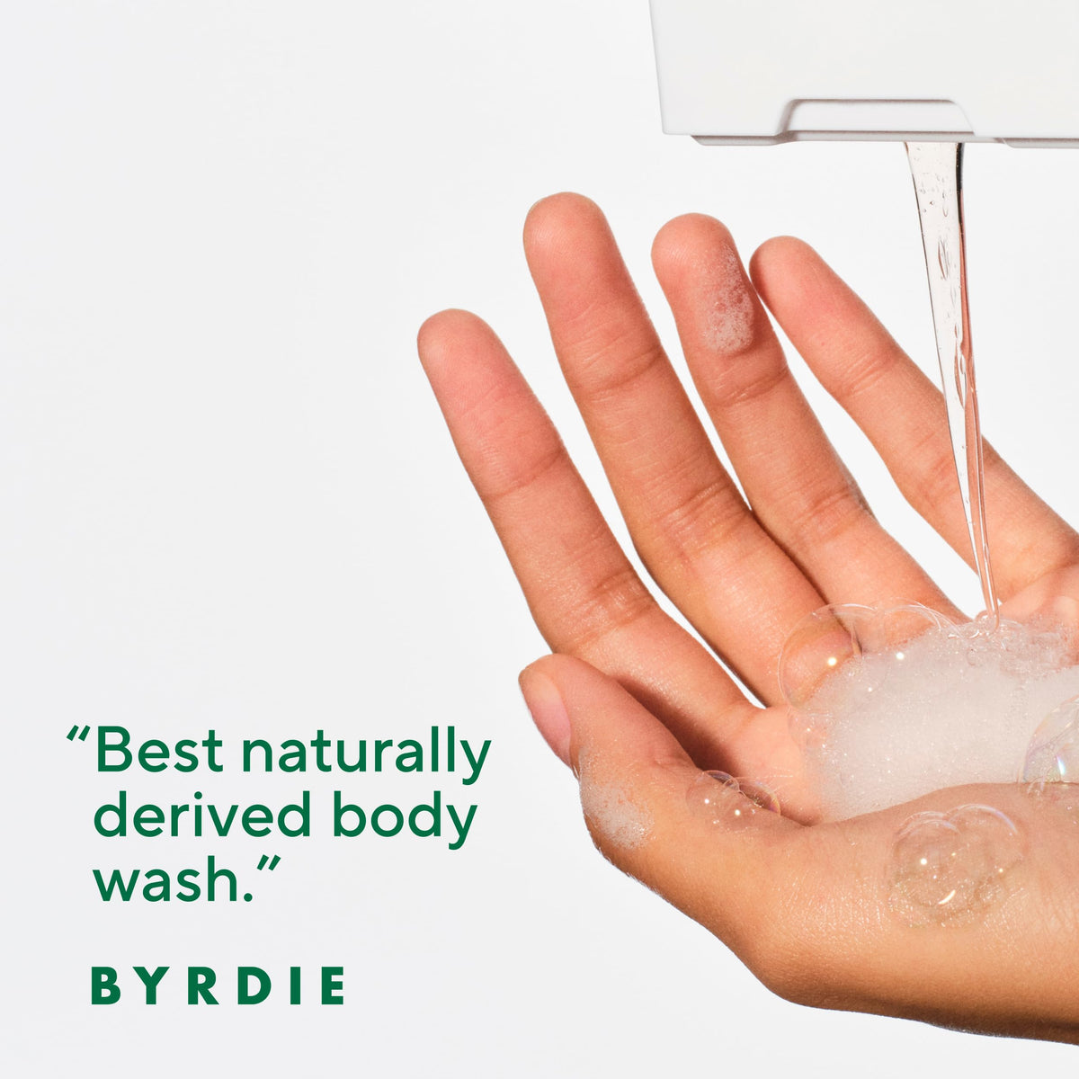 Native eucalyptus and mint lather in hand demonstrating rich foam and gentle cleansing