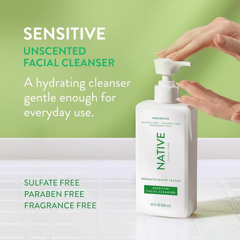 Native pump close-up highlighting dispenser and easy one-hand use for convenience
