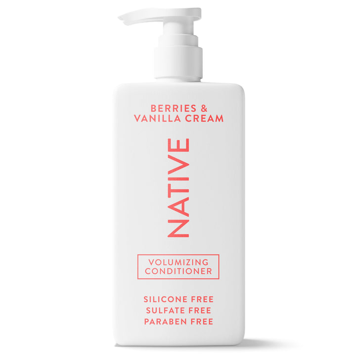 Native bottle front packaging showing label and volume benefit