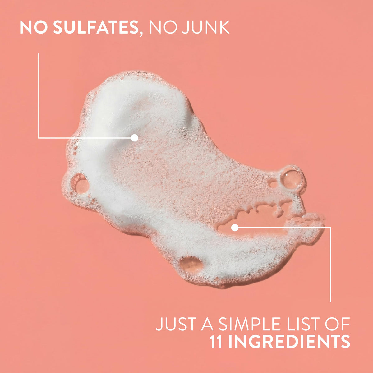 Native in-shower use with hand applying product for effortless cleansing