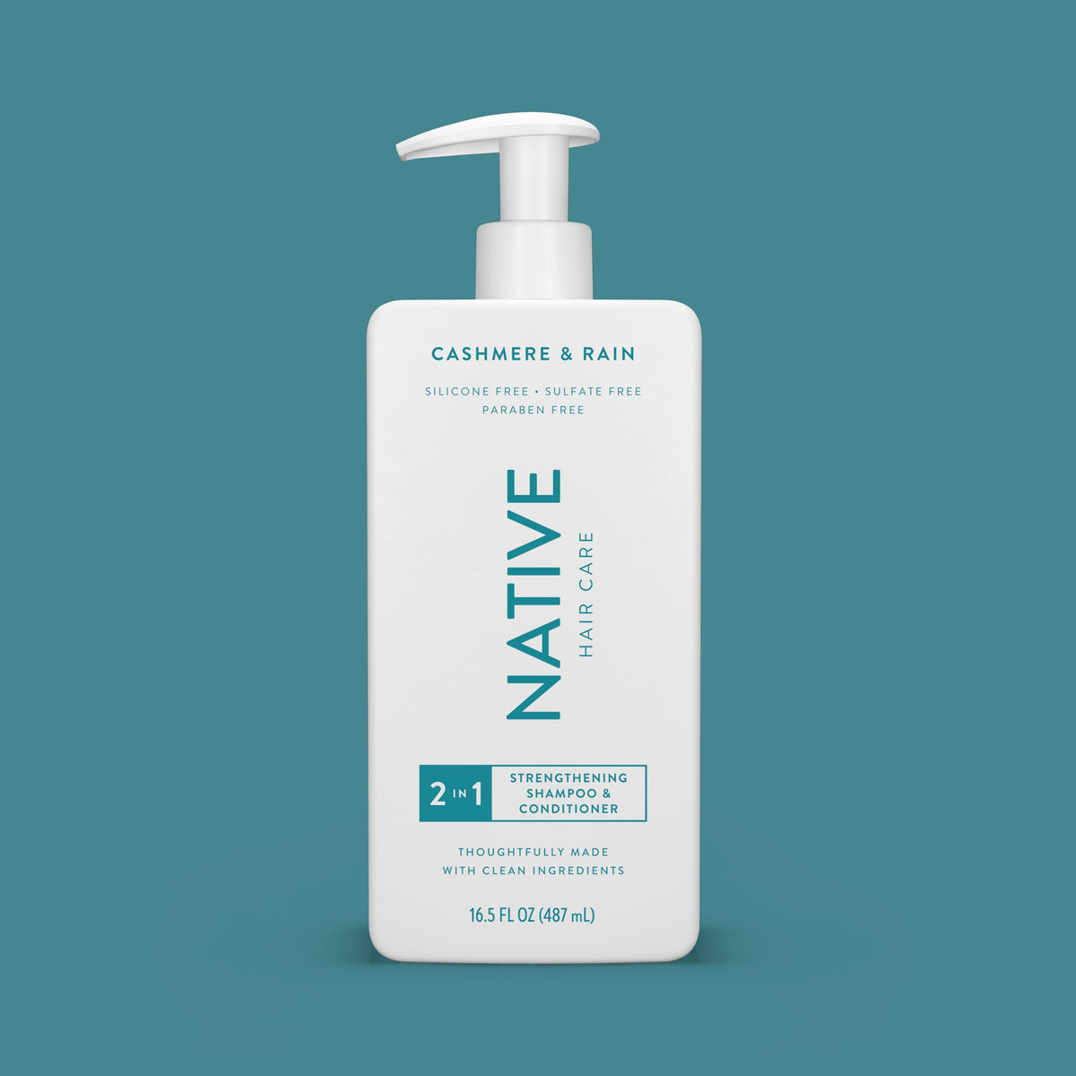 Native ingredients panel close-up highlighting clean formulation benefits