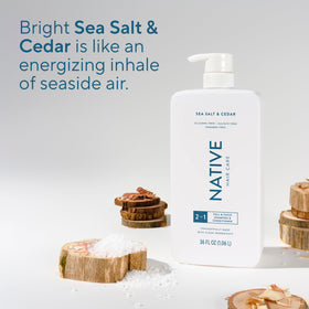 Native label close-up highlighting ingredient transparency and clean formulation benefit