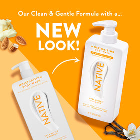 Native label ingredient list detail highlighting simple, naturally derived formula
