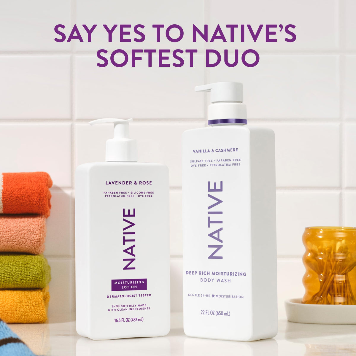 Native lavender and rose flowers evoking calming, subtle fragrance