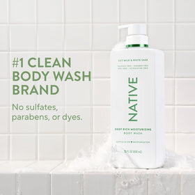 Native back label ingredients view highlighting simple clean formulation