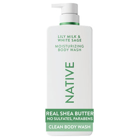 Native front bottle showing 22 oz size and clean moisturizing benefits