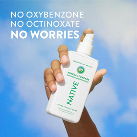 Native lotion texture close-up demonstrating lightweight, quick-absorbing formula