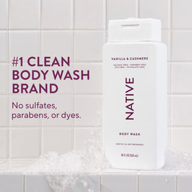 Native pump close-up highlighting smooth bottle texture and grip benefit