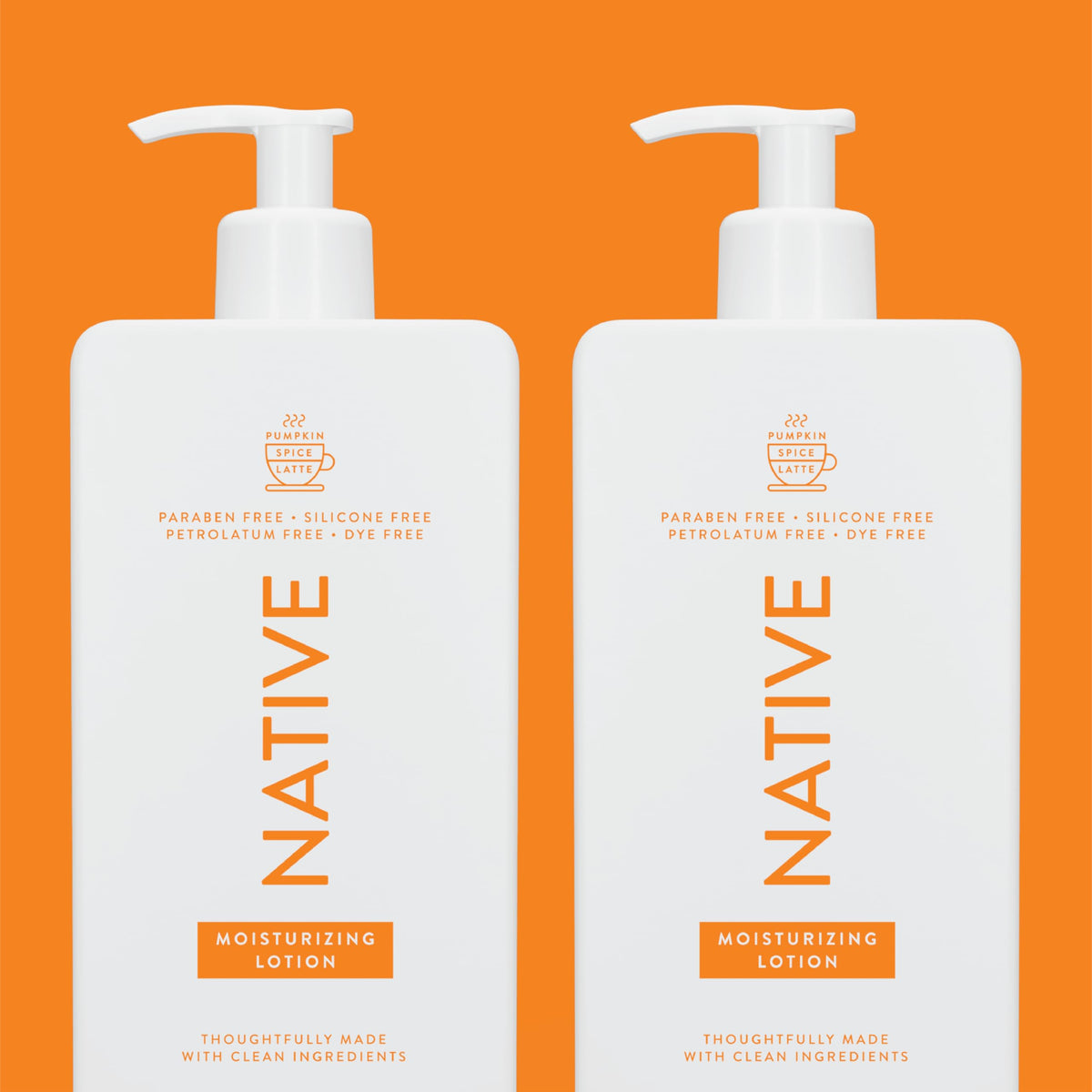 Native two bottles side-by-side to show size and value for home use