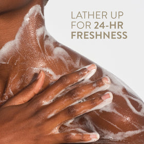 Native texture on hand to show creamy consistency and skin-softening benefit