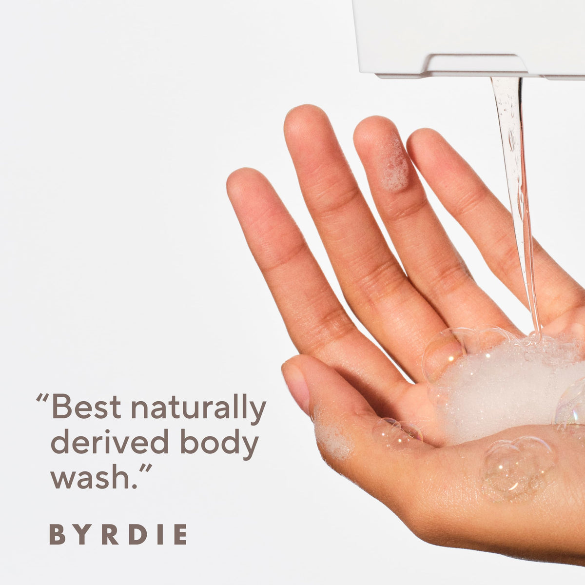Close-up creamy lather texture from Native Santal & Leather for gentle hydration