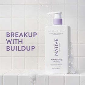 Native label close-up highlighting detox and clean-ingredient claims