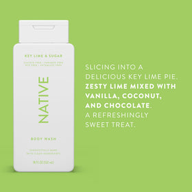 Native 18 oz bottle in hand showing size and easy dispensing benefit