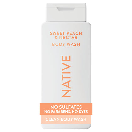 Native bottle front packaging showing label and 18 oz size for clean benefit