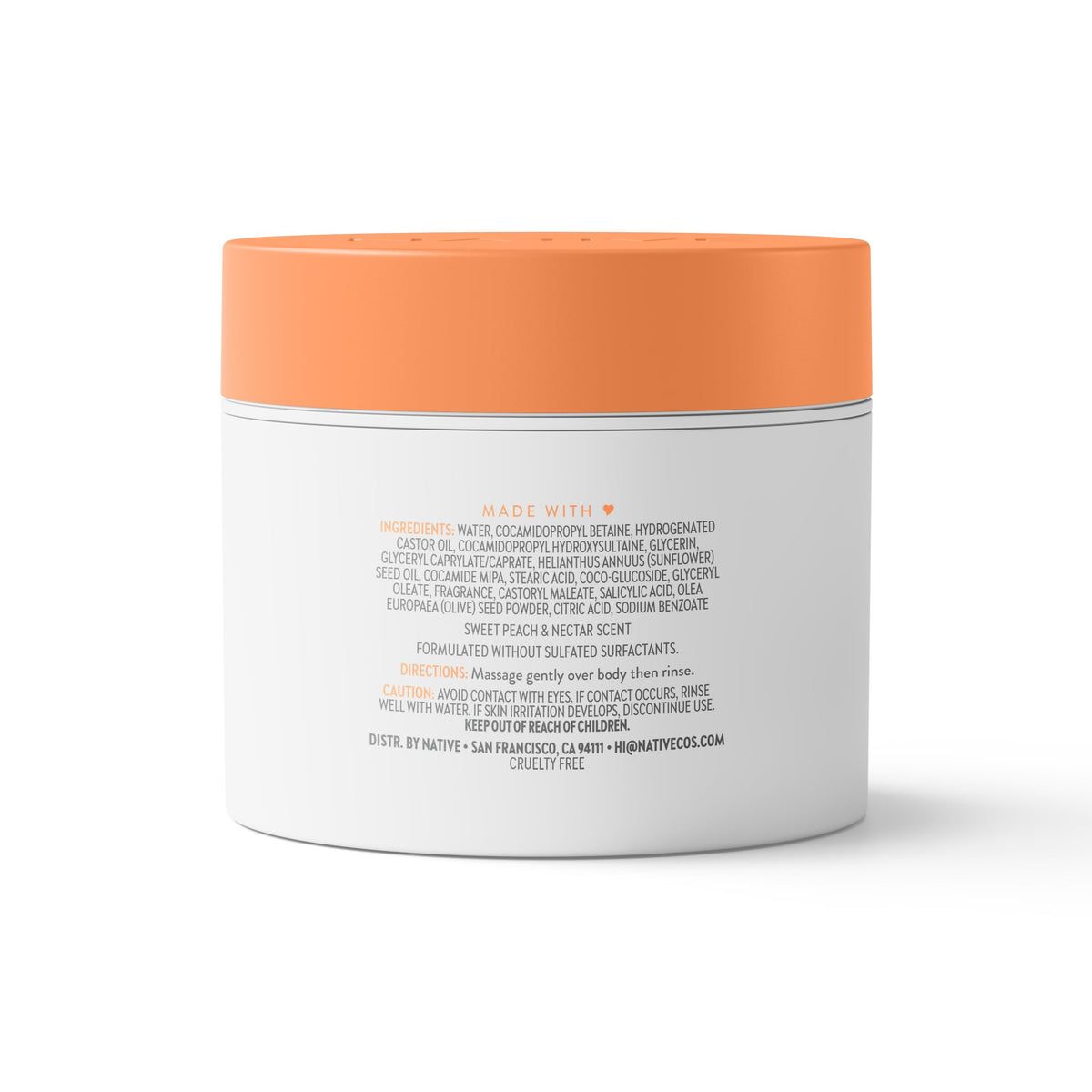 Native product styled in bathroom setting conveying fresh scented routine