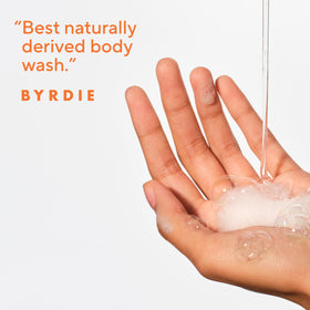 Native pump dispensing body wash for easy one-handed shower use benefit