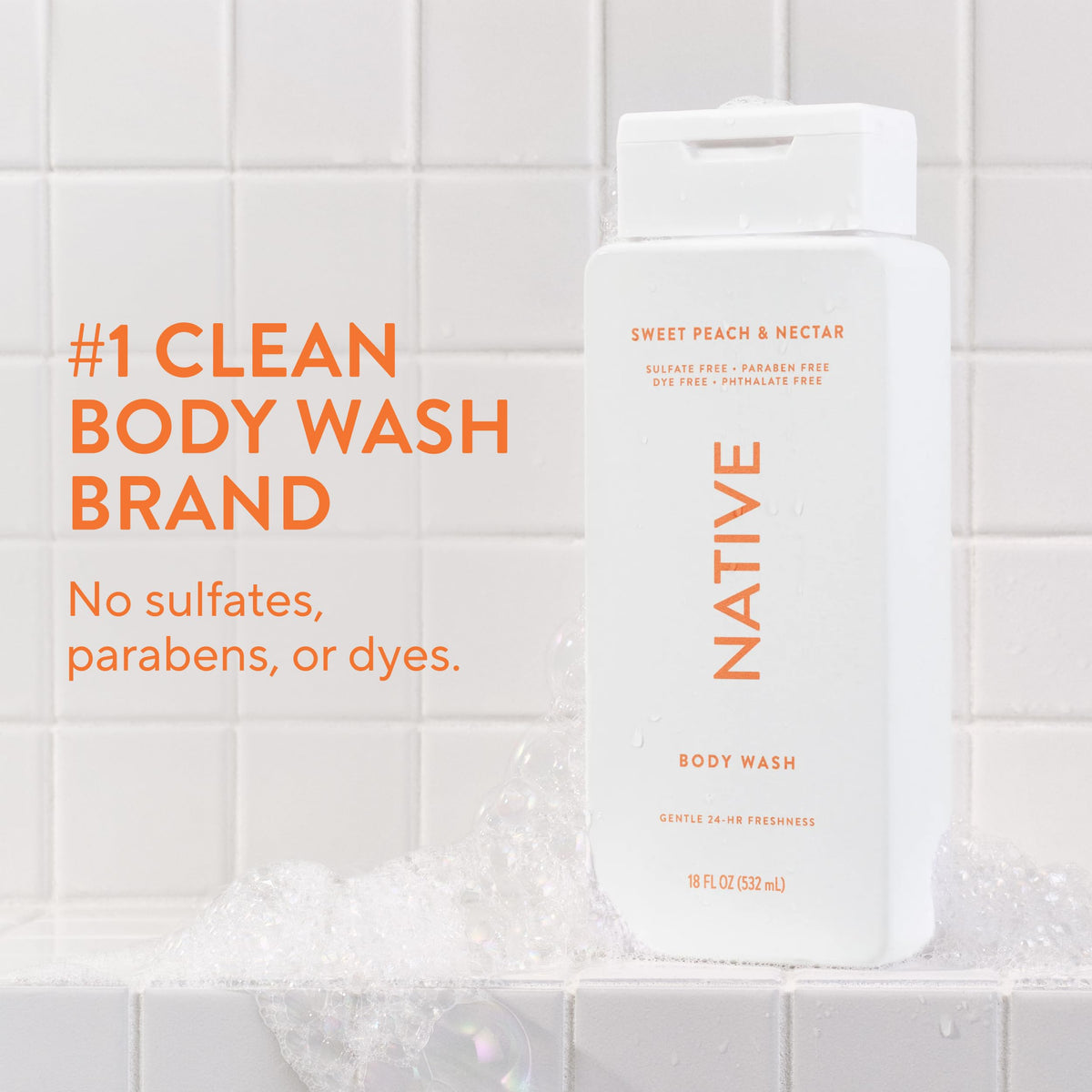 Native pump dispensing gel to demonstrate easy control and minimal waste