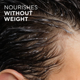 Native conditioner cream texture showing slip for easier detangling