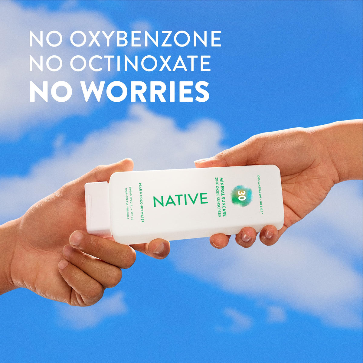 Native texture close-up illustrating lightweight, non-greasy feel benefit