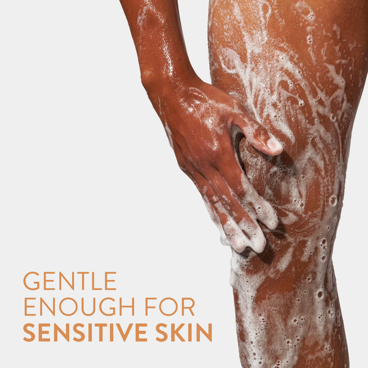 Native in a bathroom lifestyle shot conveying cozy scent and relaxation benefit