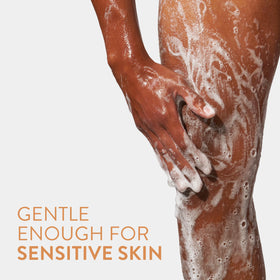 Native in a bathroom lifestyle shot conveying cozy scent and relaxation benefit